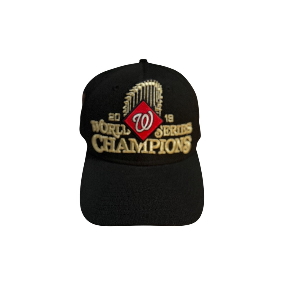 Washington Nationals 2019 World Series Champions Black New Era Baseball Cap Mens